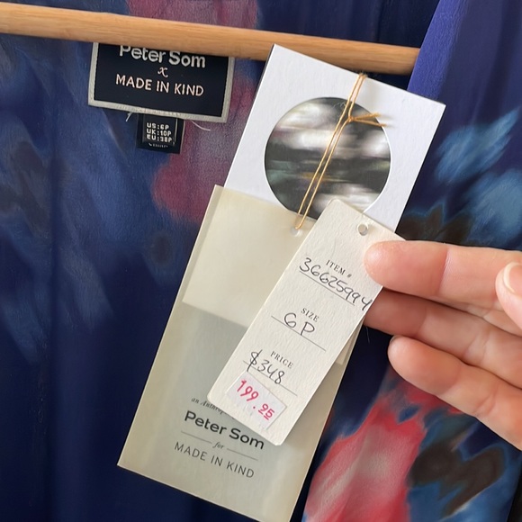 Anthropologie Made In Kind Peter Som GORGEOUS SILK dress - Picture 14 of 14